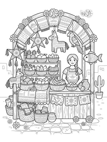 Mexican Market Stall