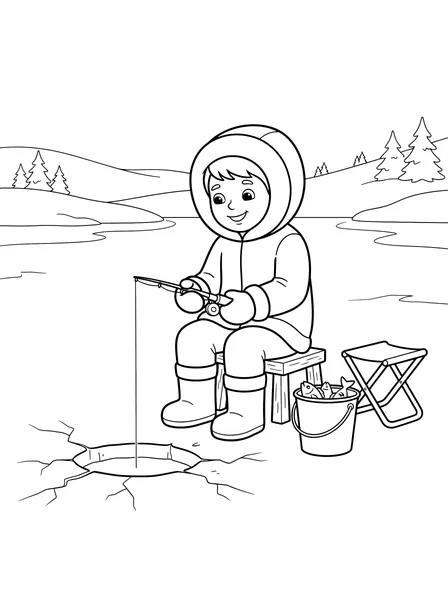 Kid Ice Fishing