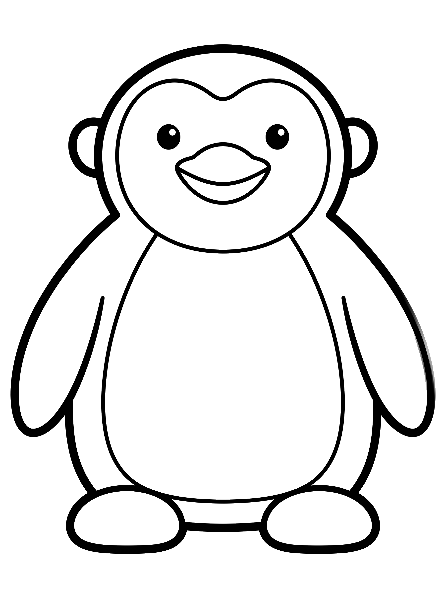 Little Polar Penguin coloring page