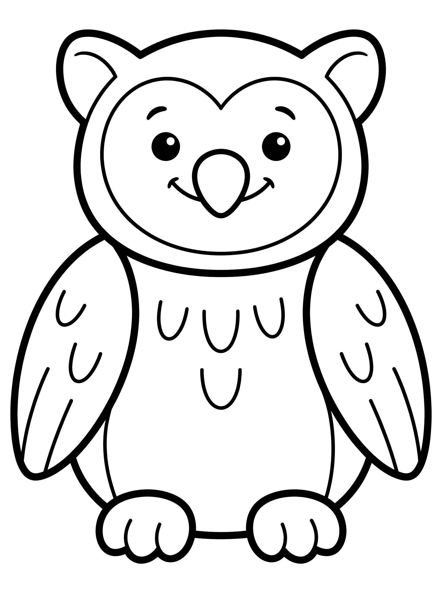 Snowy Owl coloring page