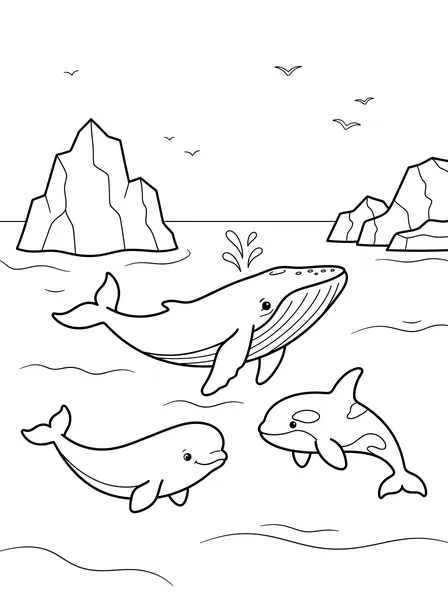 Whales Among the Icebergs