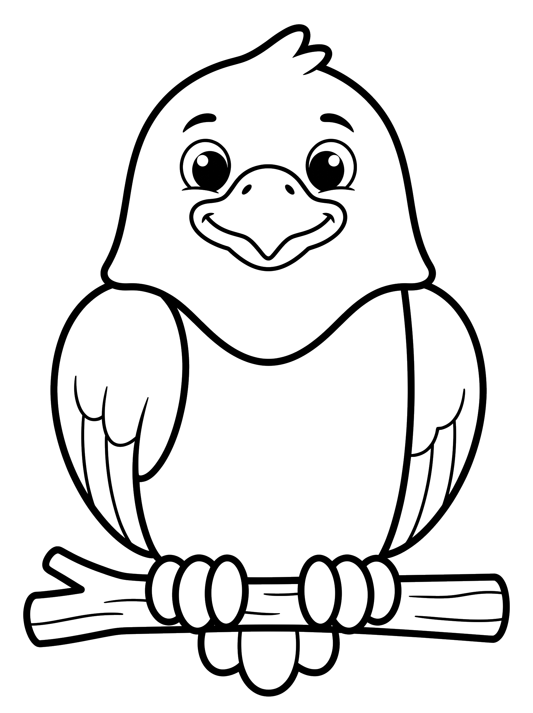 Friendly Eagle coloring page