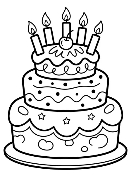 Birthday Cake with Candles