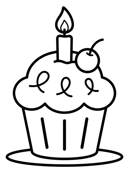 Cupcake with a Candle
