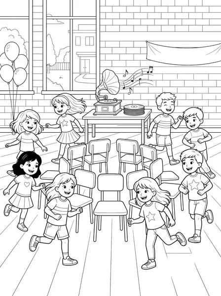 Musical Chairs Party Game