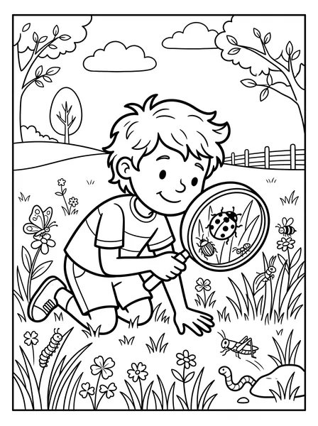 Little Bug Explorer coloring page