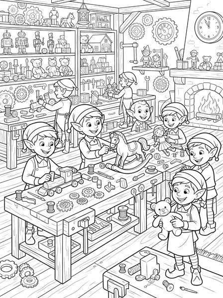Elves' Toy Workshop