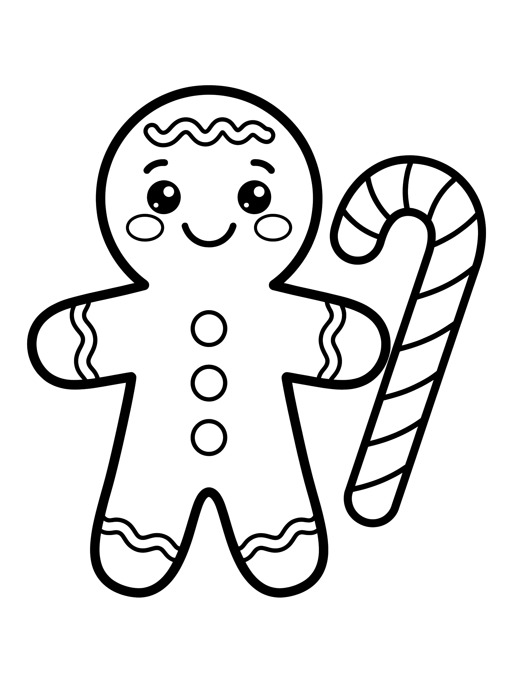 Gingerbread Cookie coloring page
