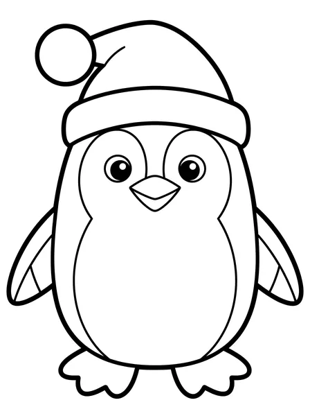 Penguin in a Santa Hat