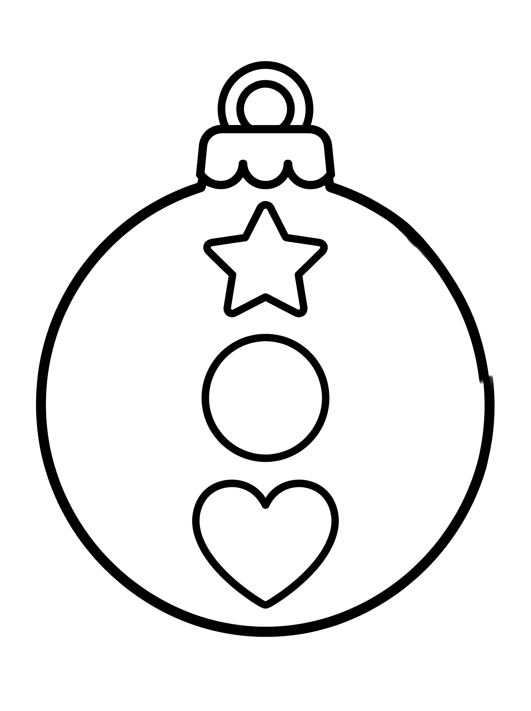Christmas Ornament coloring page