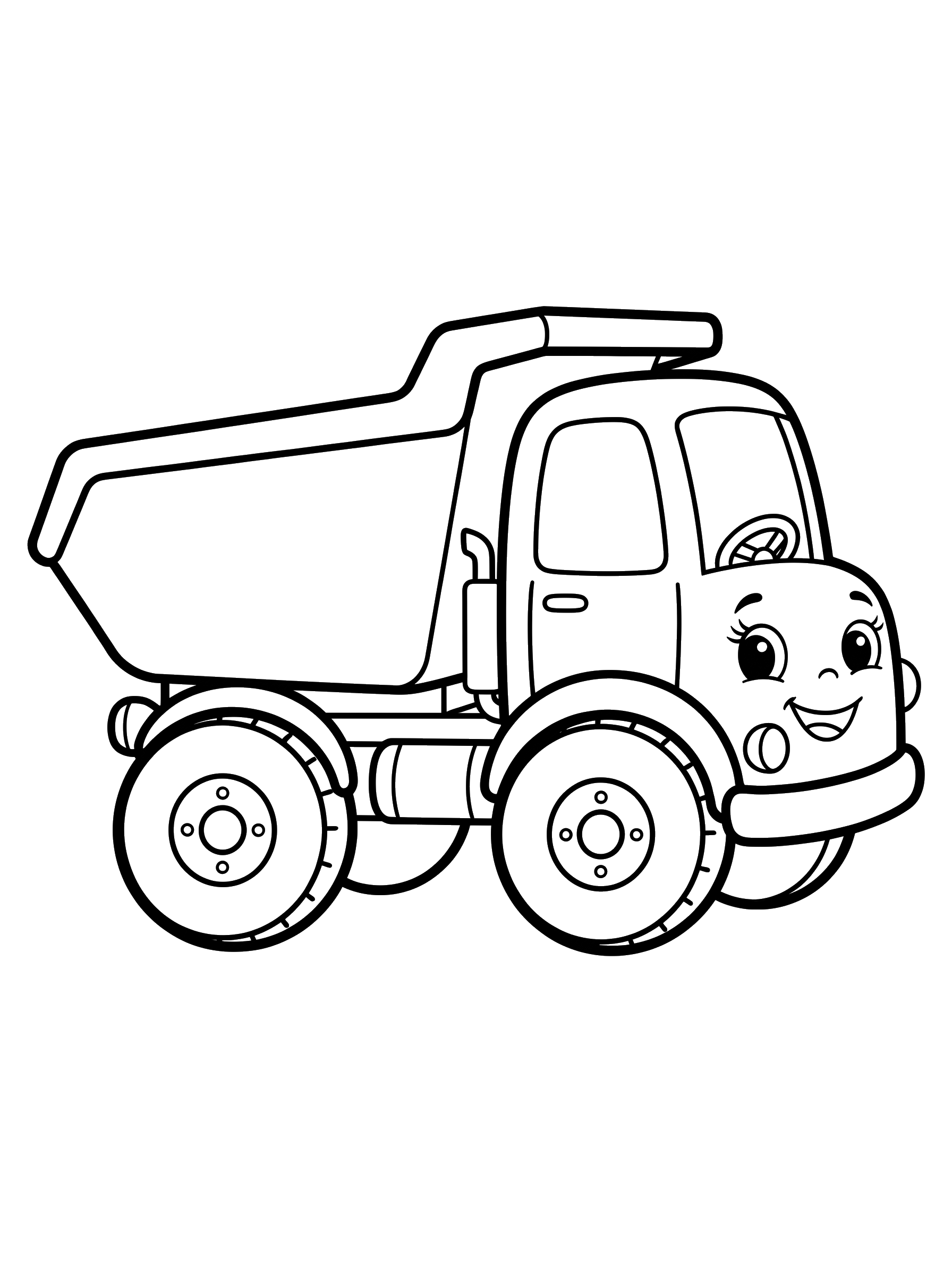 Big Dump Truck coloring page