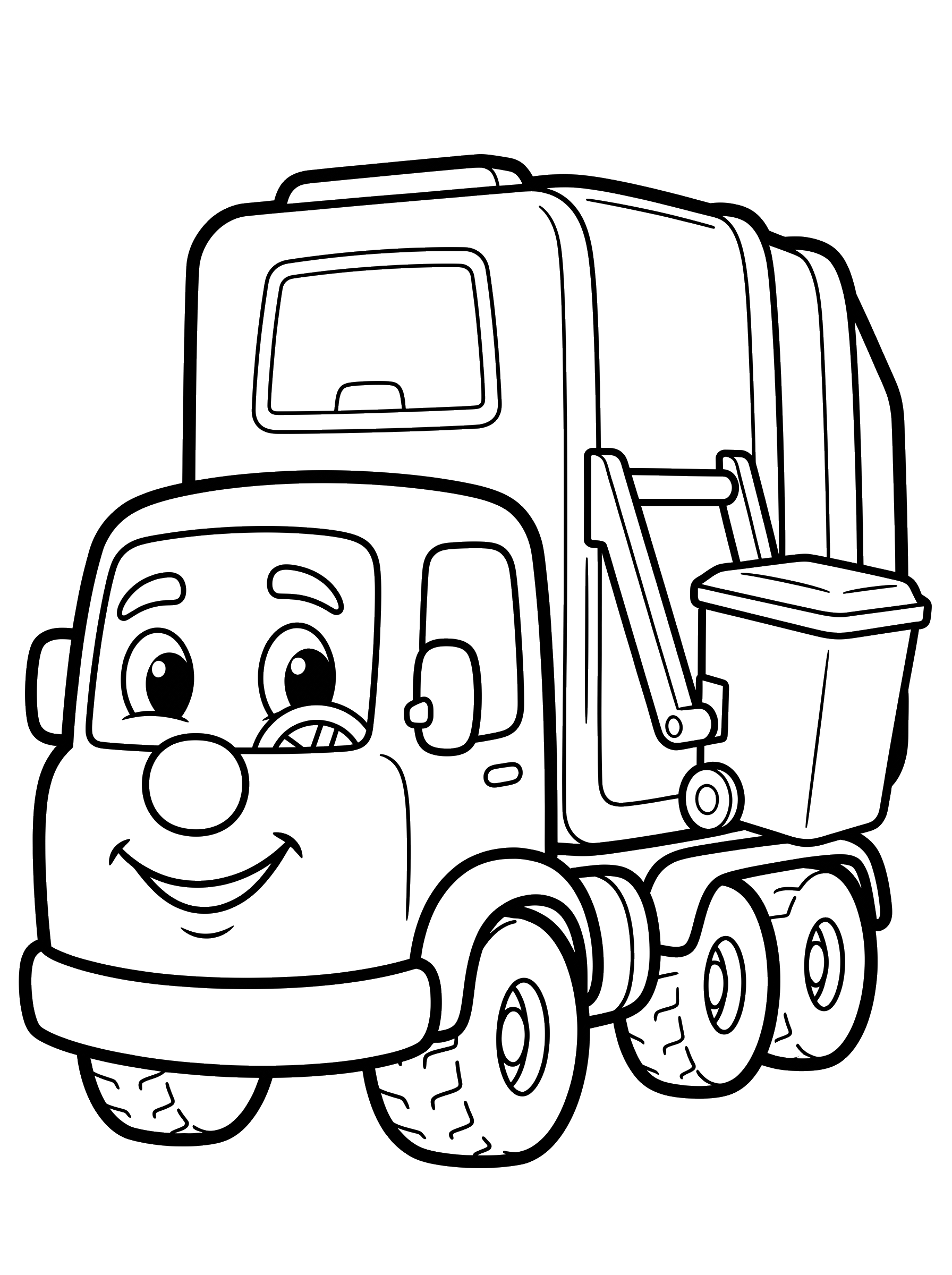 Garbage Truck coloring page