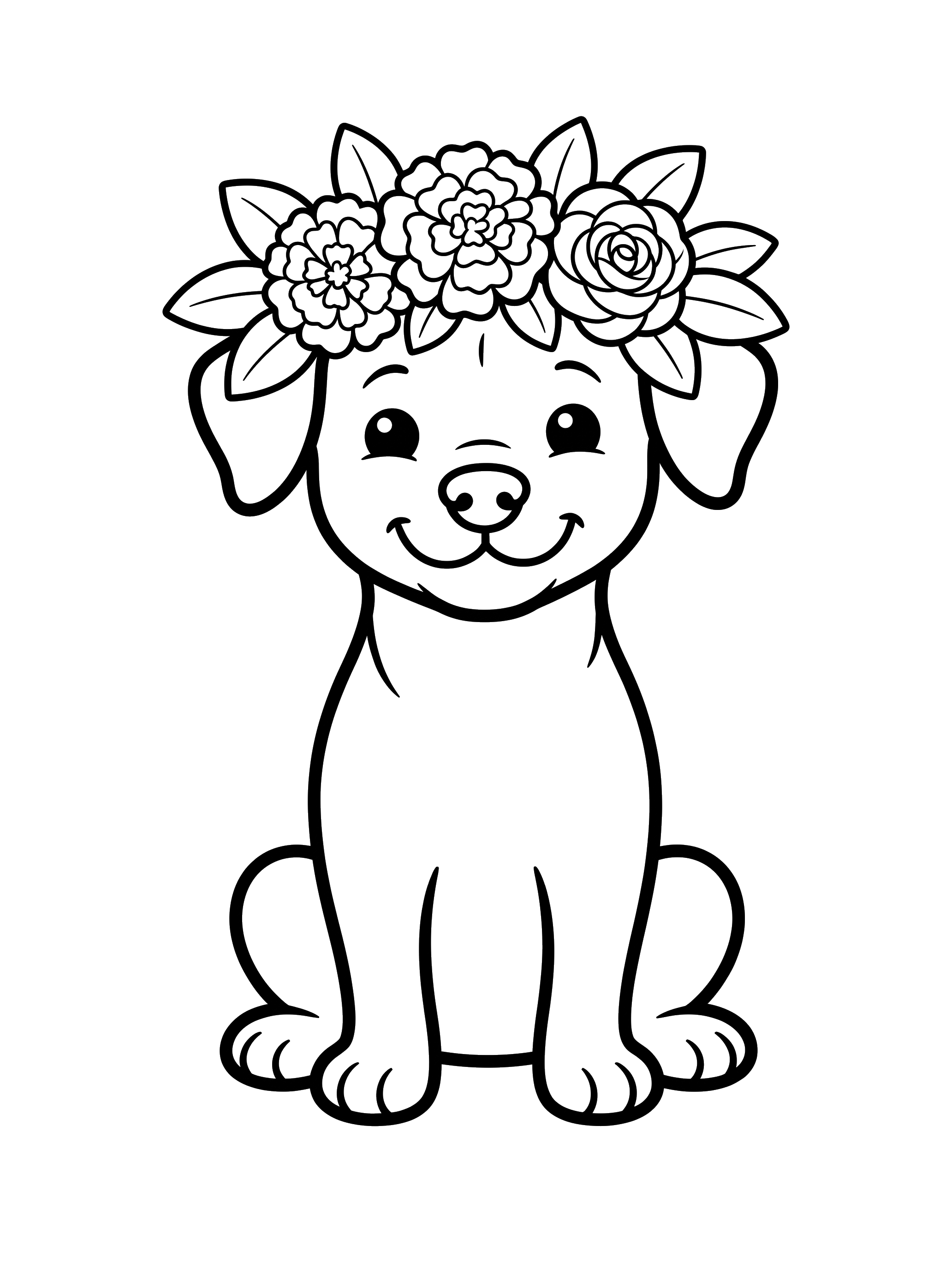Friendly Xolo Dog coloring page