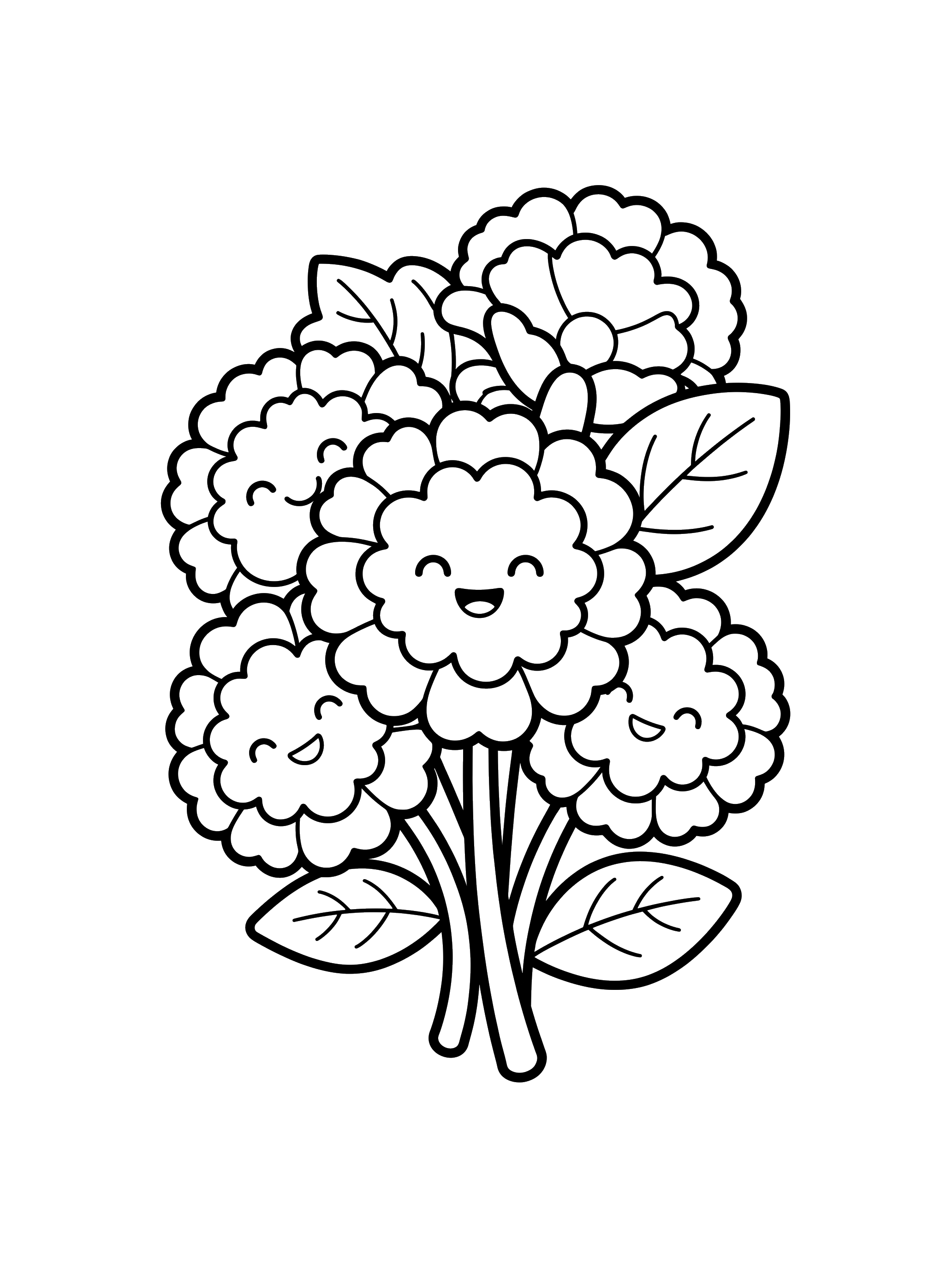 Marigold Flowers coloring page