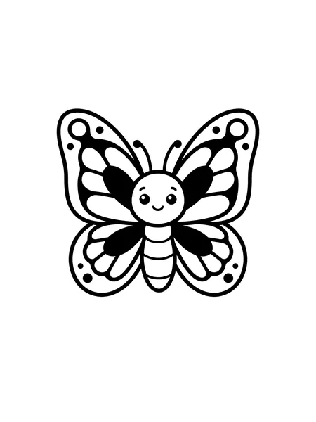 Monarch Butterfly coloring page