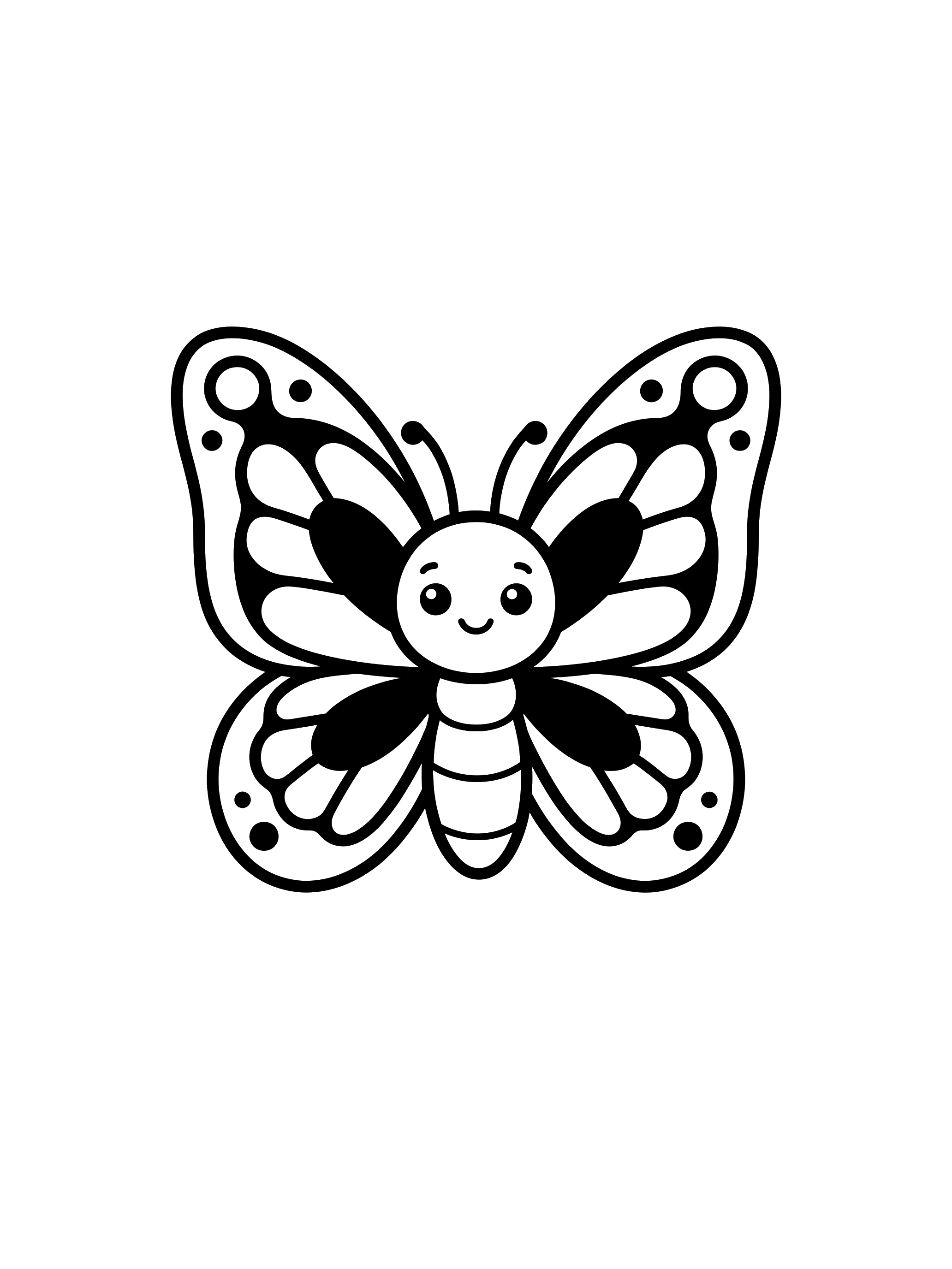 Monarch Butterfly coloring page