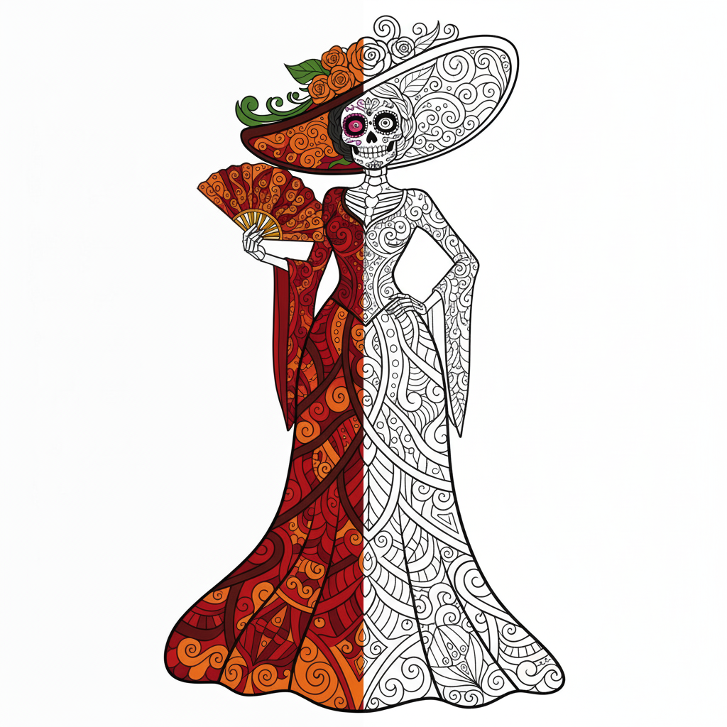 La Catrina Clásica (Media)