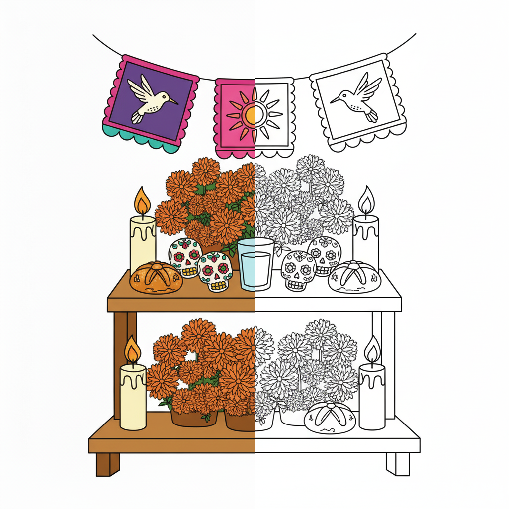 Ofrenda de Dos Niveles