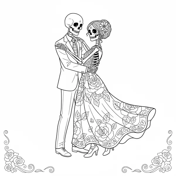 Dancing Skeleton Couple