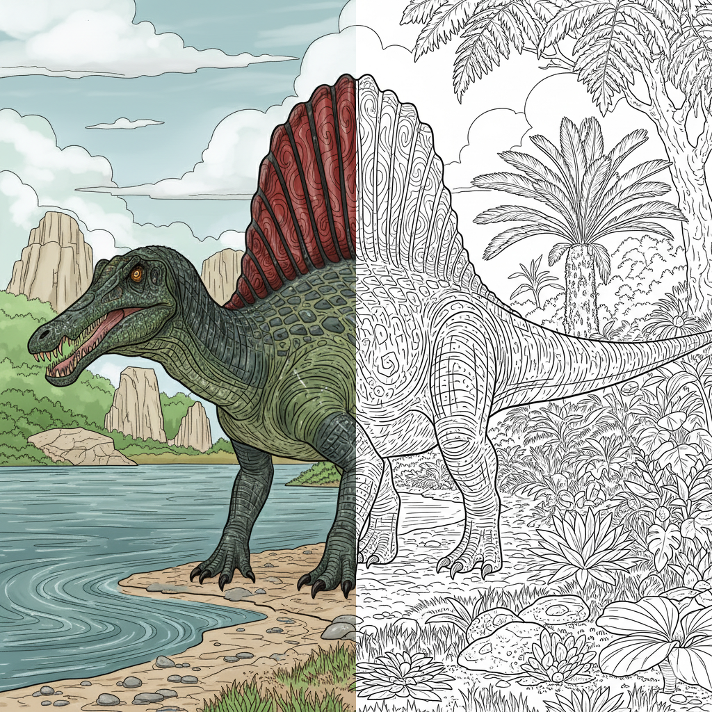 Espinosaurio Detallado
