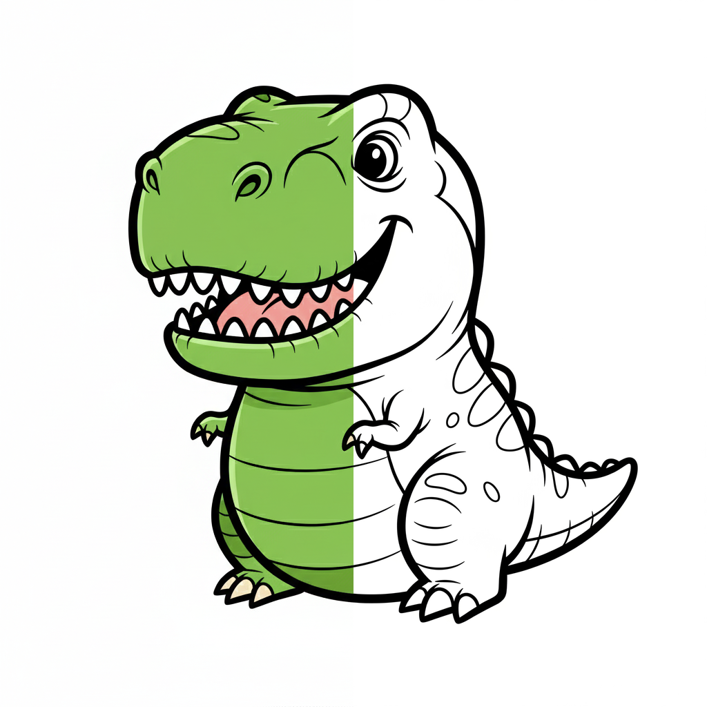 T-Rex Pequeño y Feliz