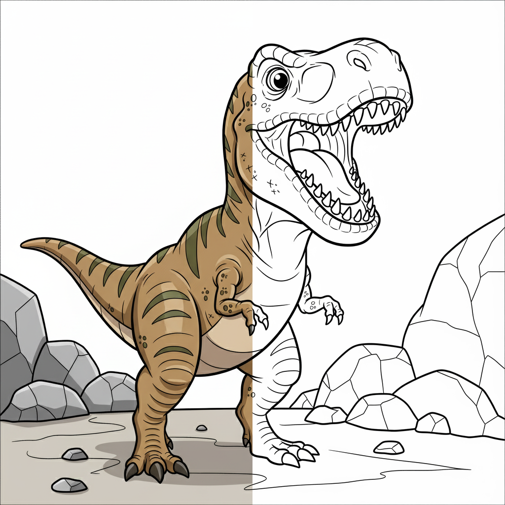 Tiranosaurio Rex Rugiendo