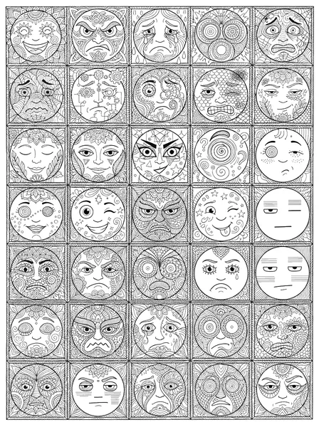 Emotion Faces Grid