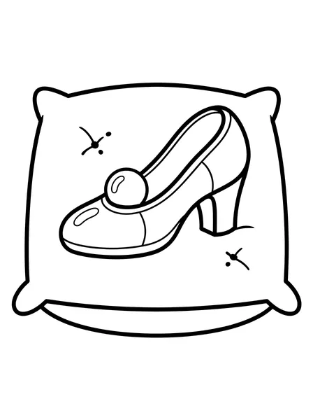 Glass Slipper on a Pillow
