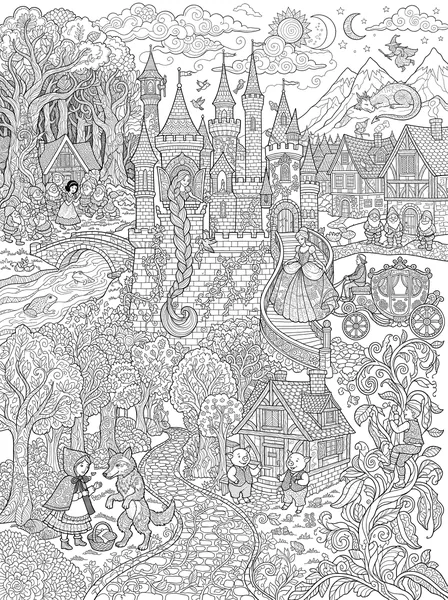 Storybook World coloring page