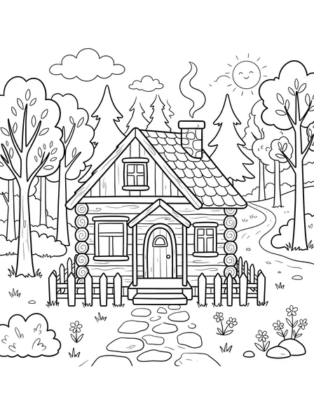 Three Bears' House in the Woods