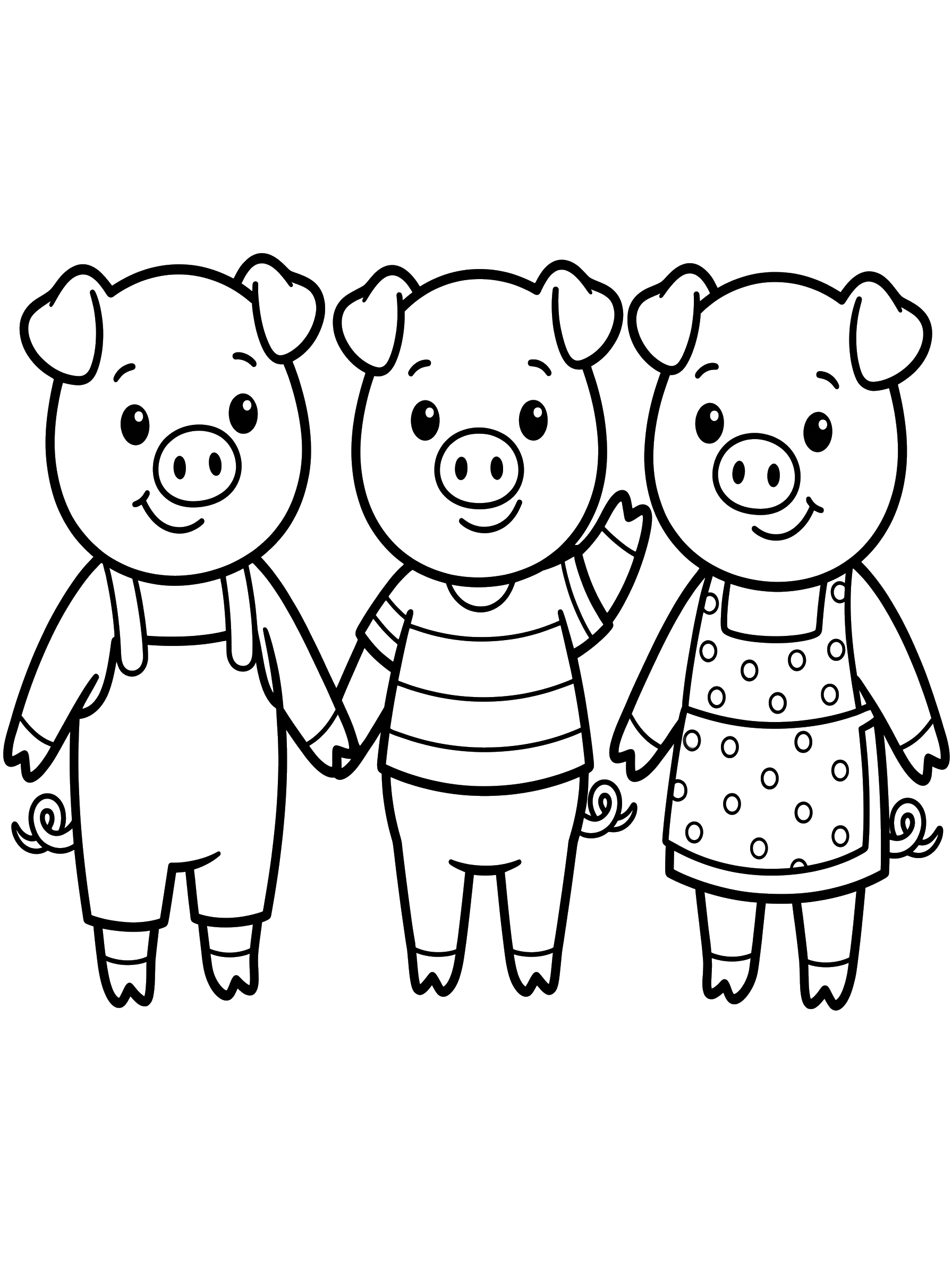 Three Little Pigs coloring page