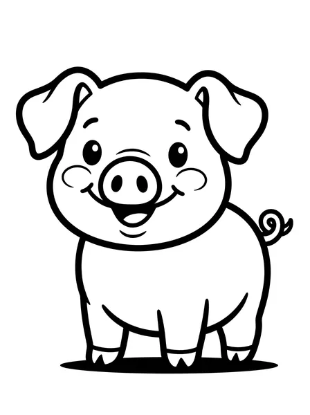 Little Smiling Piglet