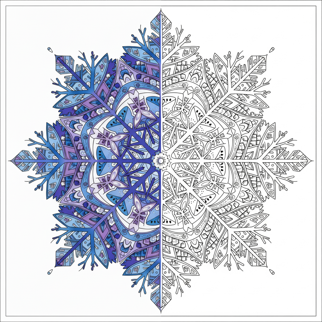 Mandala de Copo de Nieve