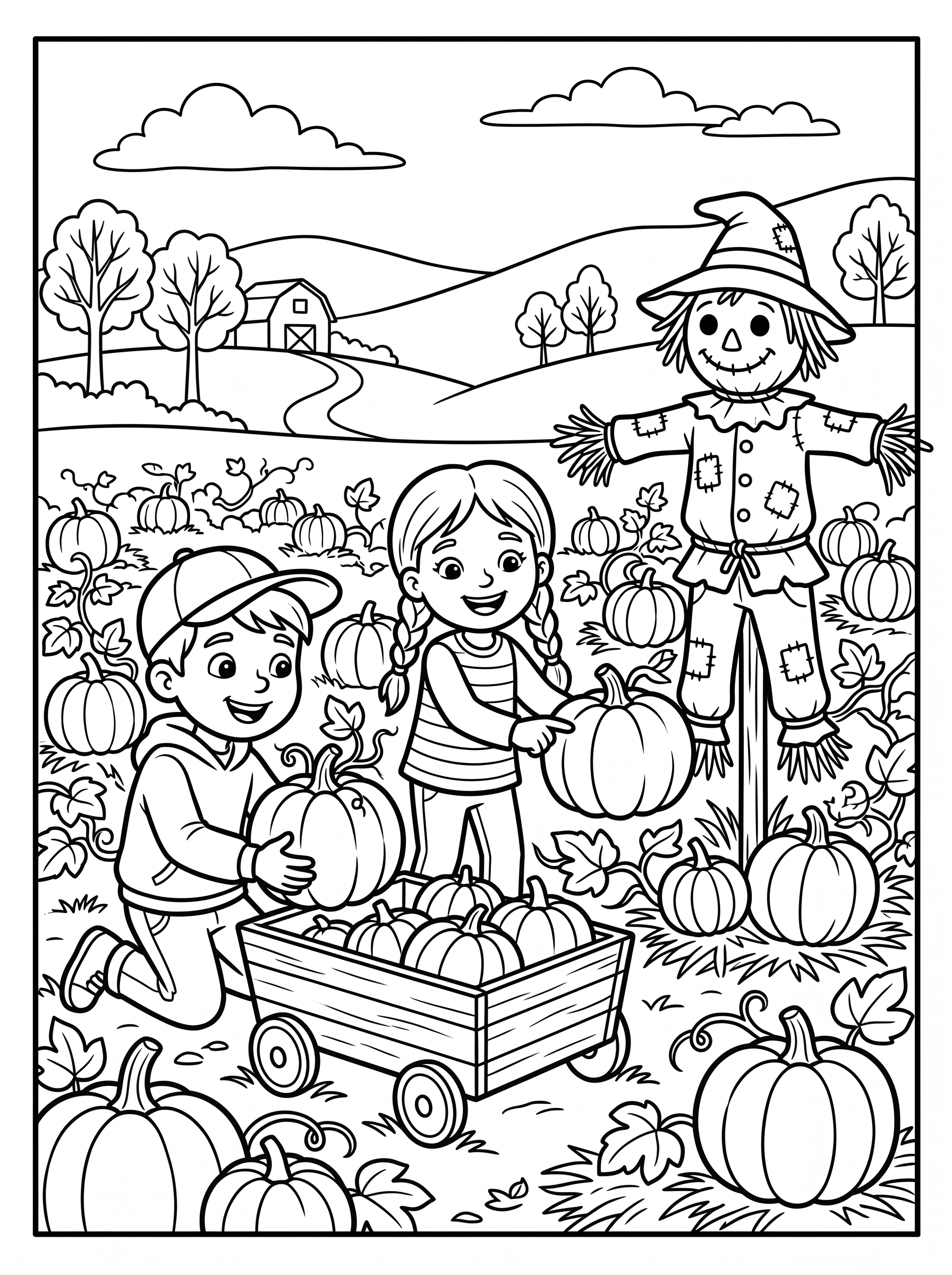 Pumpkin Patch coloring page