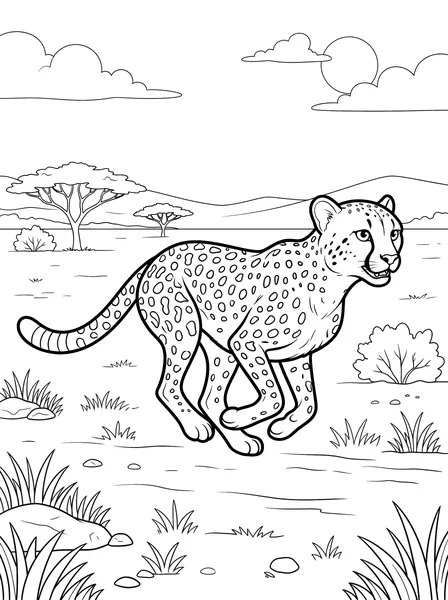 Cheetah Running