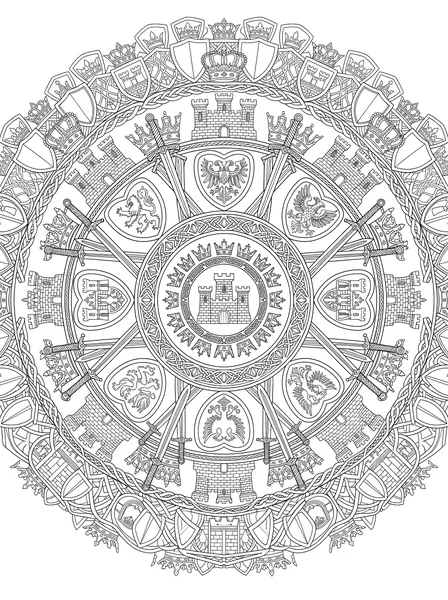 Knights and Castles Mandala