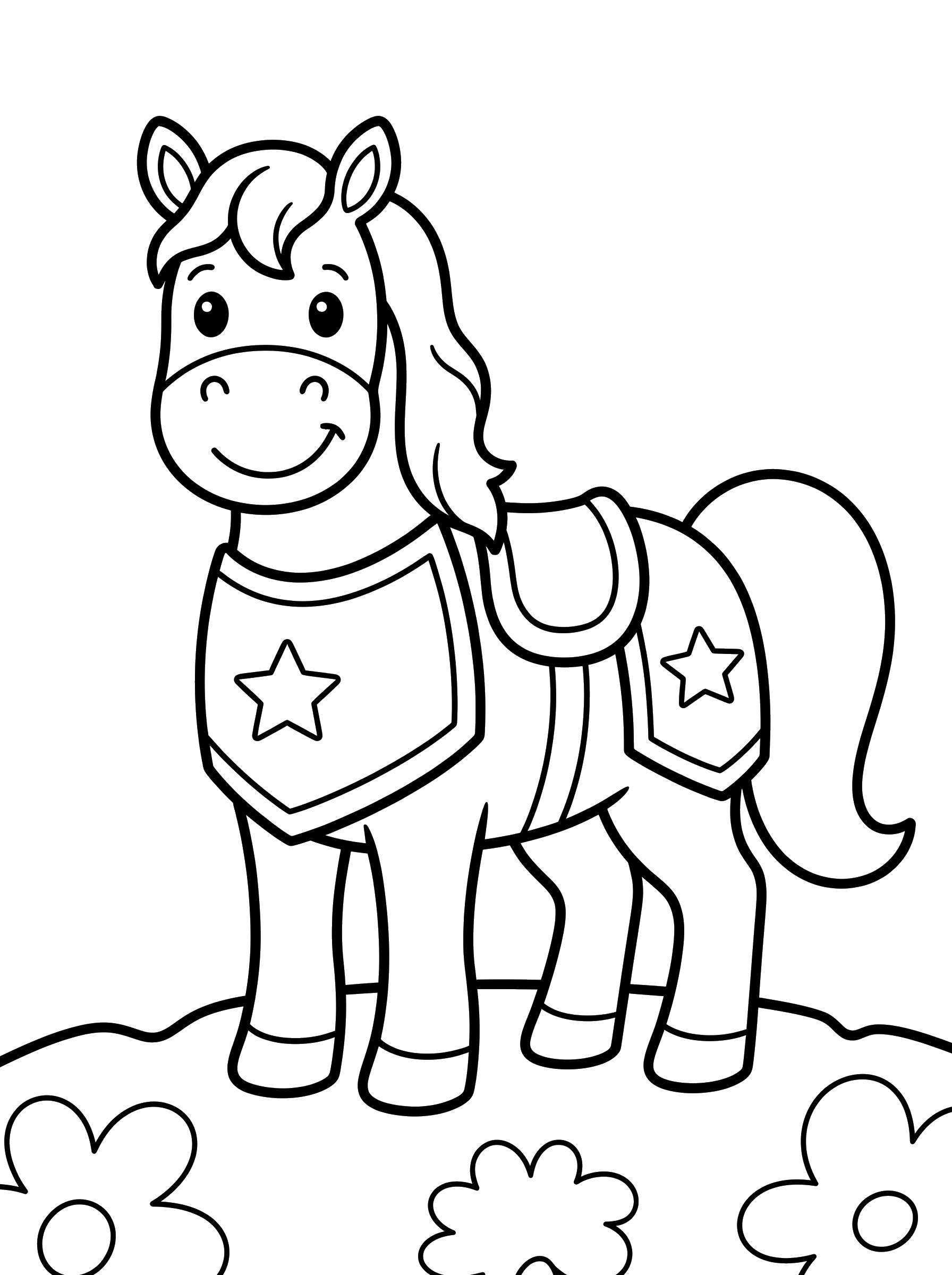 Knight's Horse coloring page