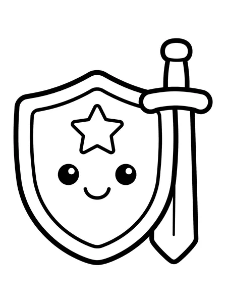 Knight's Shield and Sword