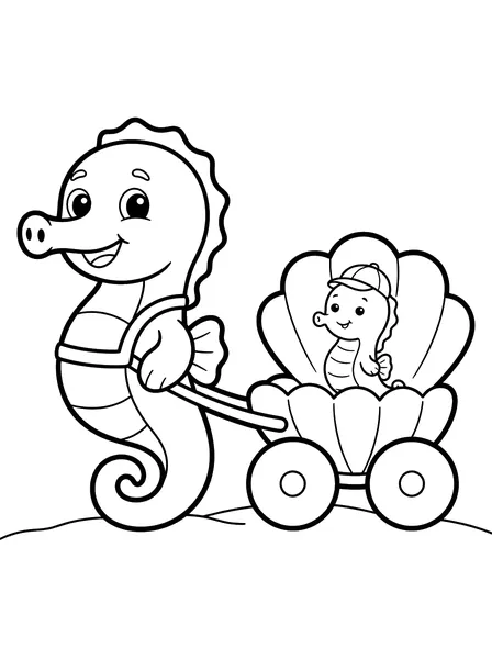 Seahorse Shell Carriage