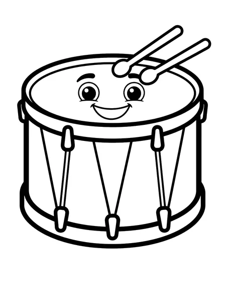 Drum and Drumsticks