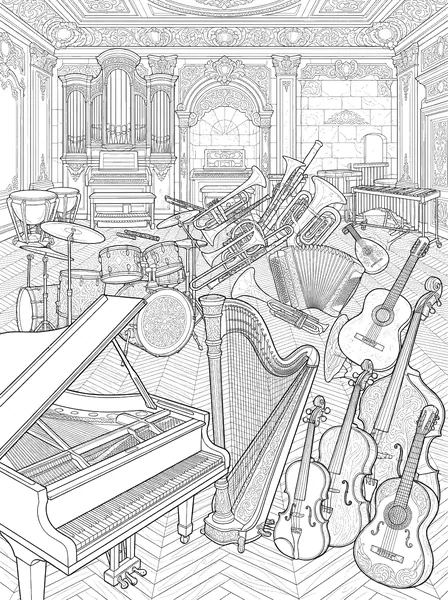 Musical Instrument Collage