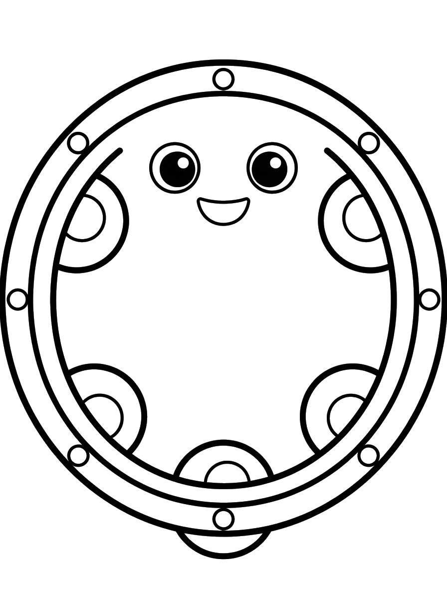 Tambourine Fun coloring page