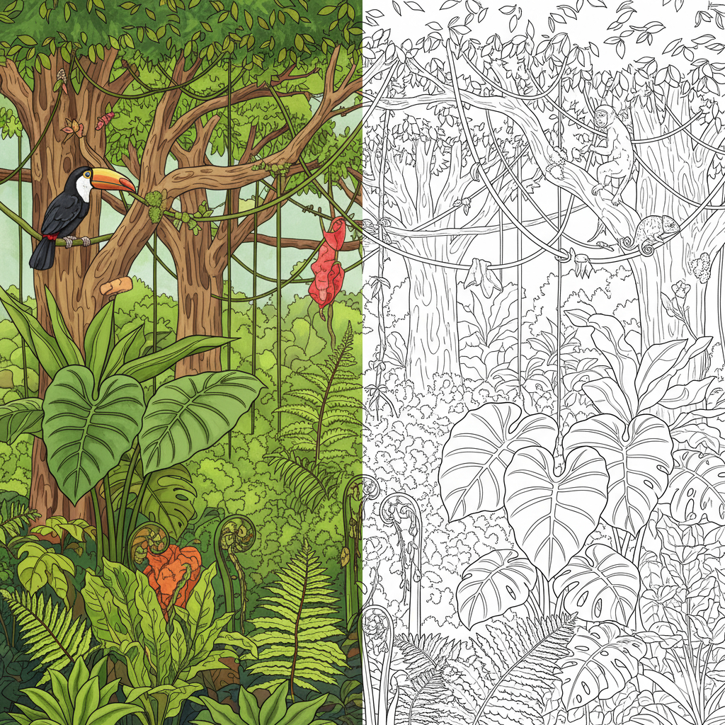 Paisaje de Jungla Densa