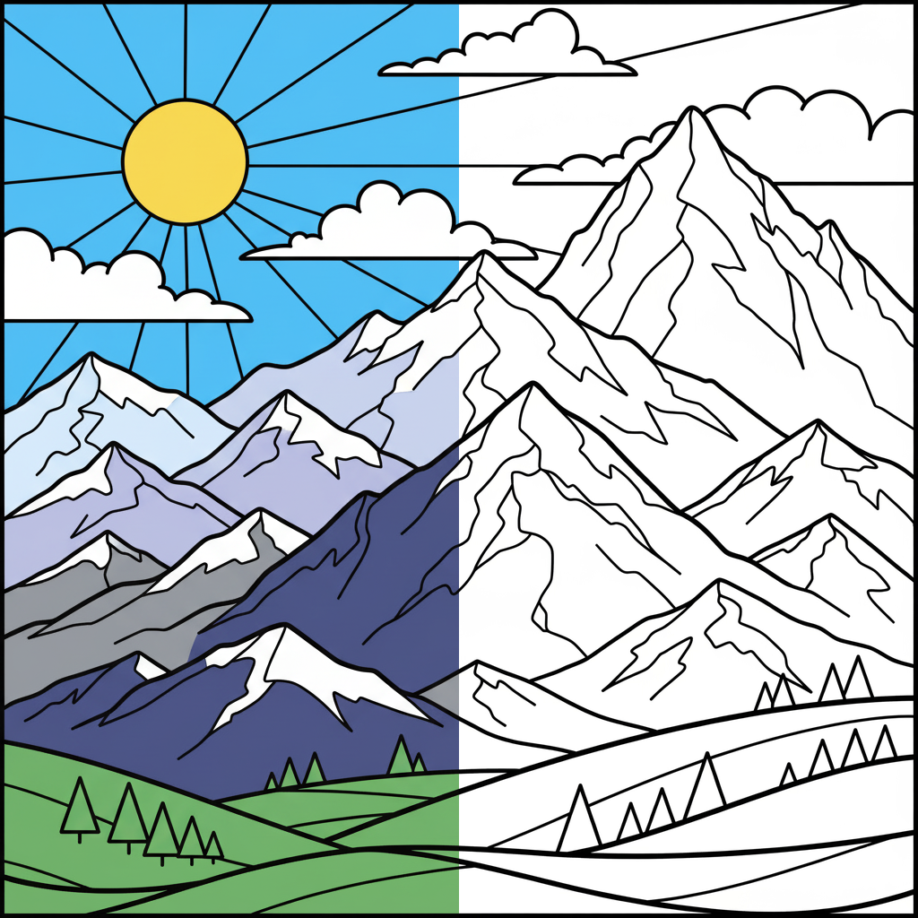 Paisaje de Montañas