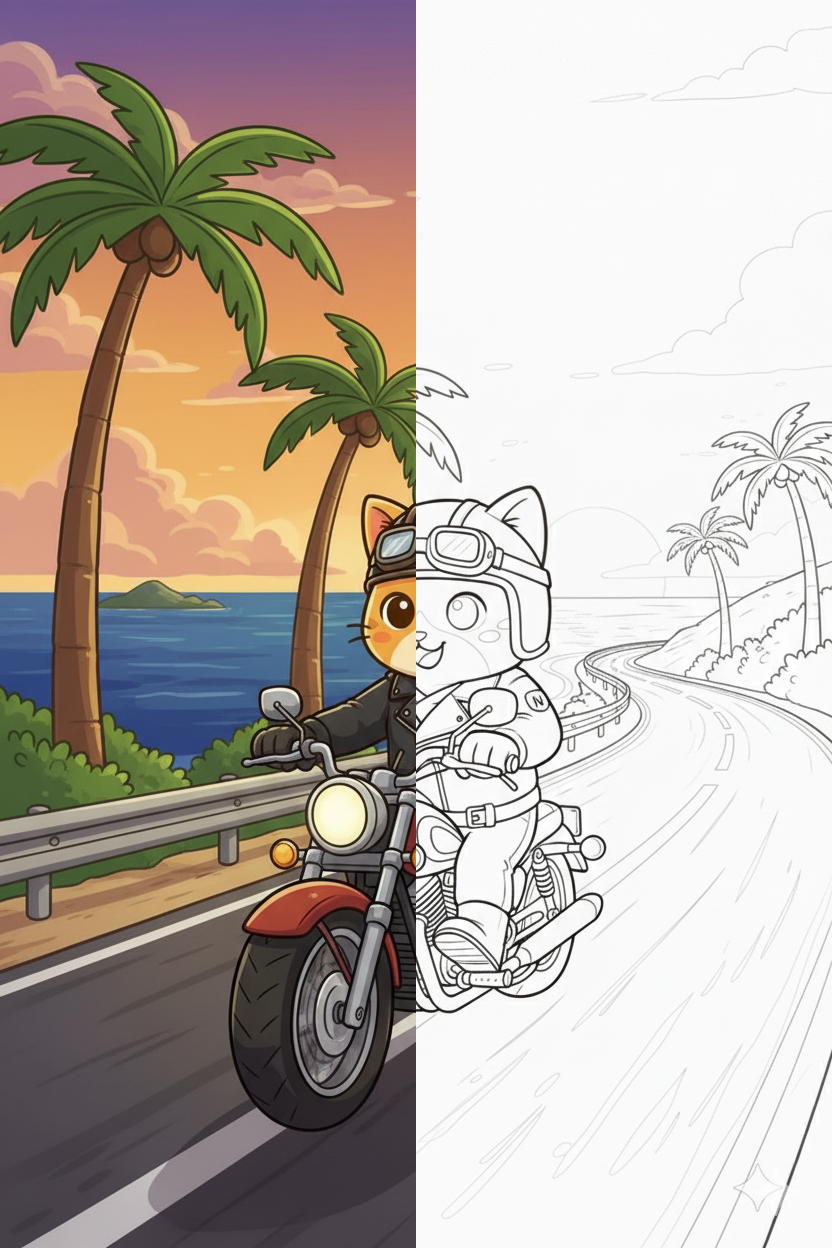 Nuggis en Motocicleta