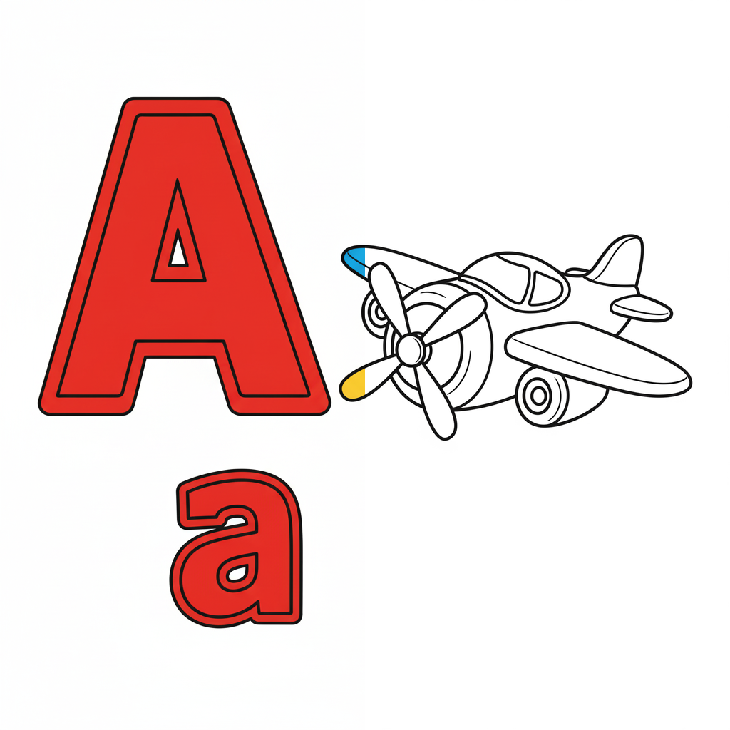 La Letra 'A' de Avión