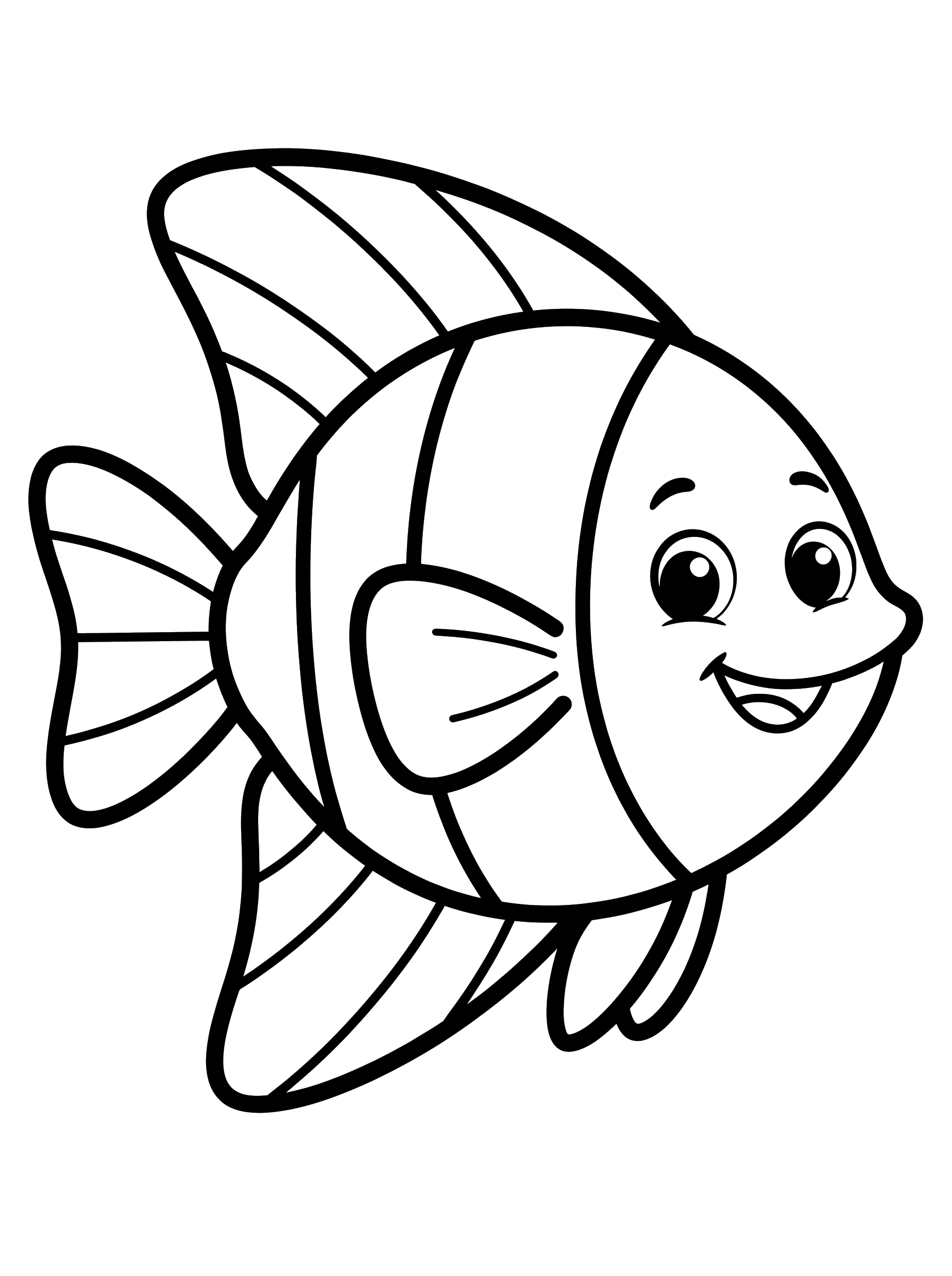 Angelfish coloring page