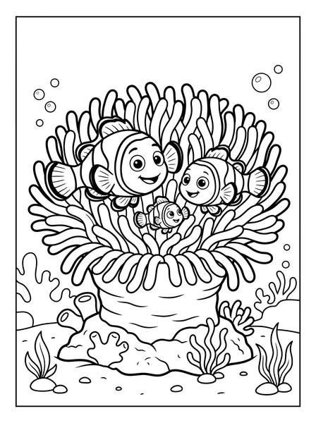 Clownfish in an Anemone