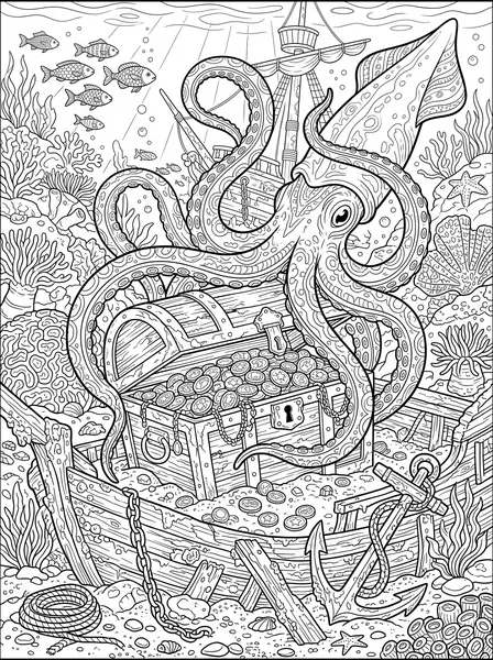 Giant Squid and Sunken Treasure