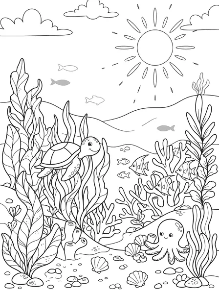 Underwater Garden coloring page